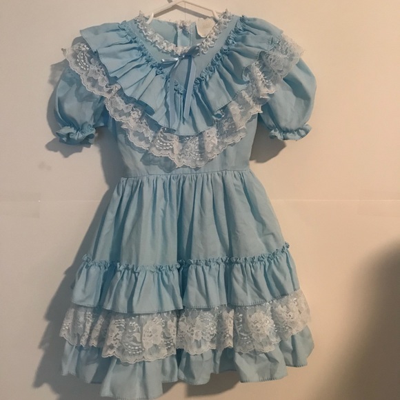 vintage ruffle dress